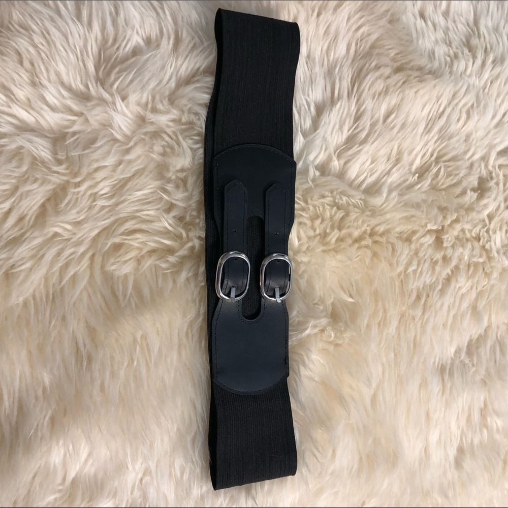 Black stretchy waist belt